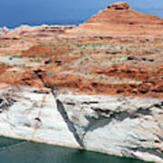 Low Water Levels In Lake Powell #1 Art Print