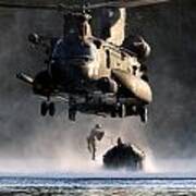 Mh-47 Chinook Helicopter Art Print