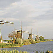 Netherlands, Holland, Windmills #1 Art Print