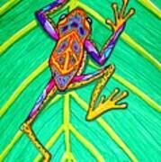 Peace Frog Art Print