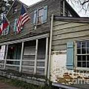 Pirates House Haint Blue Shutters Savannah #1 Art Print