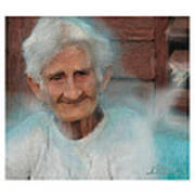 Portrait Of A Cuban Granny #1 Art Print