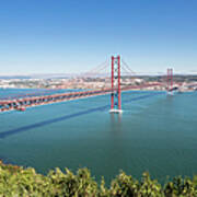 Portugal, Lisbon, View Of 25 De Abril #1 Art Print