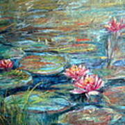 Red Waterlily #2 Art Print