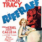 Riffraff, Jean Harlow, Spencer Tracy #1 Art Print