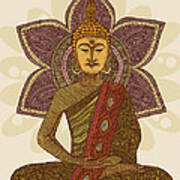 Sitting Buddha #1 Art Print
