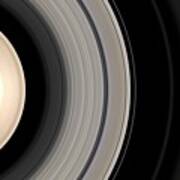 Structure Of Saturn's Rings #1 Art Print