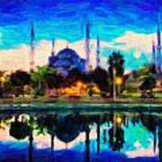 Sultan Ahmed The Blue Mosque Art Print