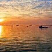 Sunrise On The Chesapeake Bay #1 Art Print