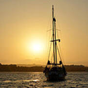 Sunset Sailing In Cabo #2 Art Print