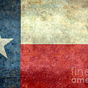 Texan Flag Of Texas Art Print