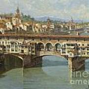 The Ponte Vecchio Florence #2 Art Print