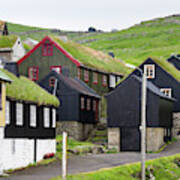 The Village On Island Mykines, Part #1 Art Print