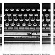 Vintage Typewriter #1 Art Print