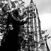 Woolworth Building In Black And White Art Print