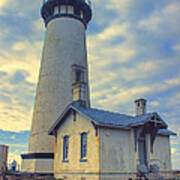 Yaquina Head Lighthouse In Color Art Print