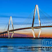 Charleston Arthur Ravenel Bridge Art Print