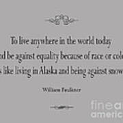 121- William Faulkner Art Print