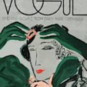 A Vintage Vogue Magazine Cover Of A Woman #14 Art Print