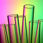 Laboratory Test Tubes In Science Research Lab Art Print