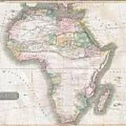 1813 Thomson Map Of Africa Art Print