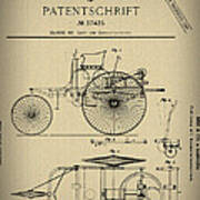 1886 Mercedes Benz Patent Art Print