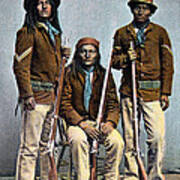 1900 Us Army Apache Indian Scouts Art Print