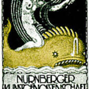 1913 Nuremberg Art Exhibition Art Print