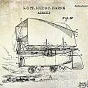 1919 Airship Patent Drawing Art Print