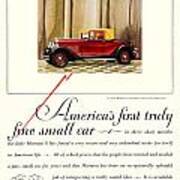 1927 - Marmon 8 Coupe Automobile Advertisement - Color Art Print
