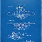 1932 Amphibian Aircraft Patent Blueprint Art Print