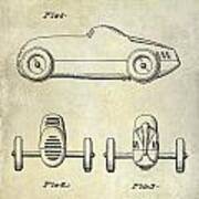 1940 Toy Car Patent Drawing Art Print