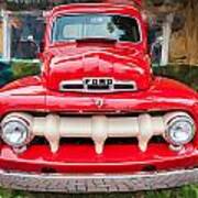 1951 Ford Pick Up Truck F100 Painted Art Print