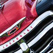 1955 Chevrolet 3100 Pickup Truck Grille Emblem Art Print