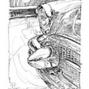 1956 Buick Roadmaster Study Art Print
