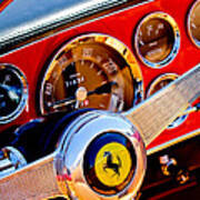 1960 Ferrari 250 Gt Cabriolet Pininfarina Series Ii Steering Wheel Emblem -1319c Art Print