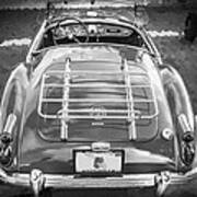 1960 Mga 1600 Convertible Bw Art Print