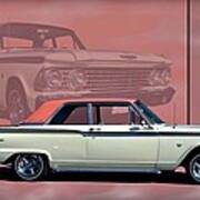 1962 Ford Fairlane 2 Door Sports Coupe Art Print
