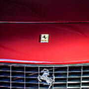 1963 Ferrari 250 Gt Lusso Grille Emblem -0824c Art Print