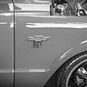1967 Chevy Silverado Pick Up Truck  Bw Art Print