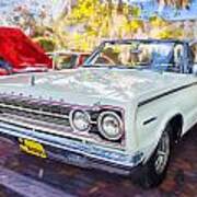 1967 Plymouth Belevedere 2 Convertible Painted Art Print