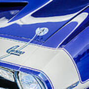 1968 Chevrolet Yenko Super Camaro Emblem -0653c Art Print