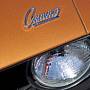 1969 Chevrolet Camaro Headlight Emblem Art Print