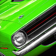 1970 Plymouth 'cuda 440 In Sassy Grass Green Art Print