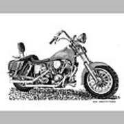 1971 Harley Davidson S O A Shovel Head F  L Art Print