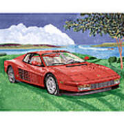 1987 Ferrari Testarosa Art Print