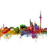 Berlin Germany Skyline #2 Art Print