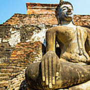 Buddha Statue In Sukhothai, Thailand #2 Art Print