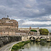 Castle St Angelo In Rome Italy #2 Art Print