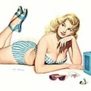 Esquire Pin Up Girl Art Print